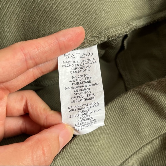 MICHAEL Michael Kors Green Olive Fabric Skinny Leg Pants Size Small - Picture 8 of 9